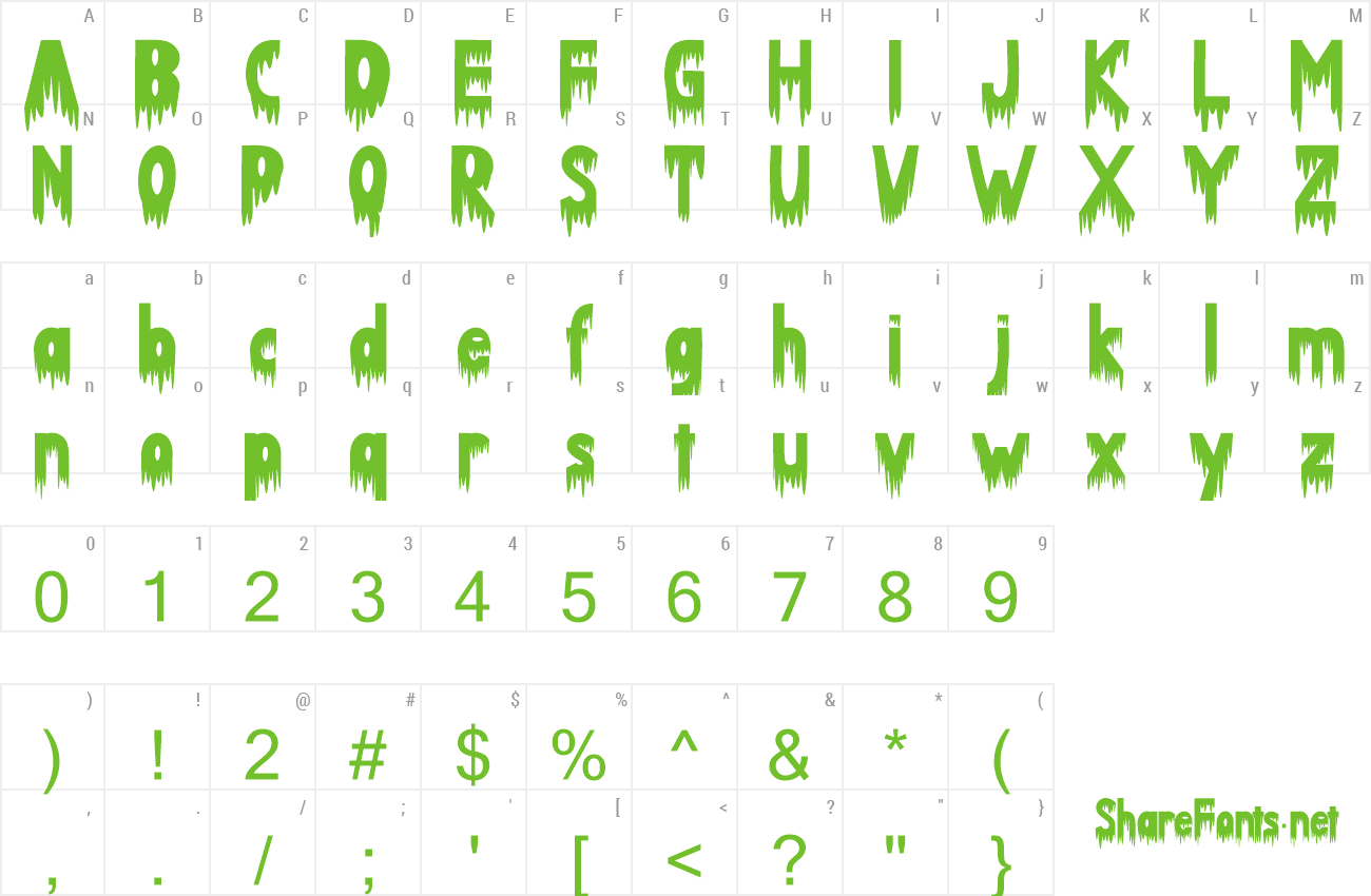 Font Death Zombie preview